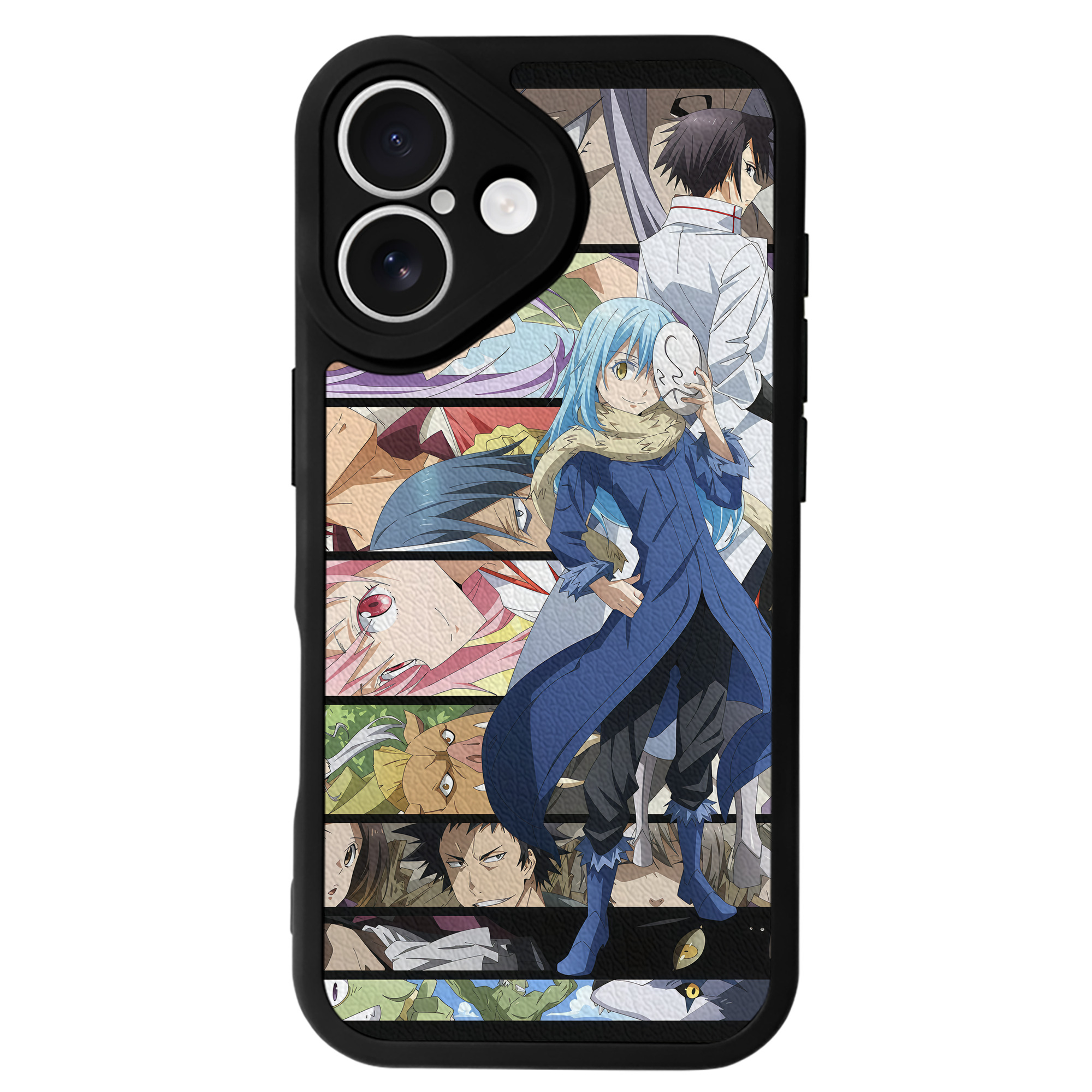 （画像用） 転スラ Regarding Reincarnated to Slime 【iPhone 16シリーズ対応】シリコンスマホケース（レザー調） 材質：シリコン